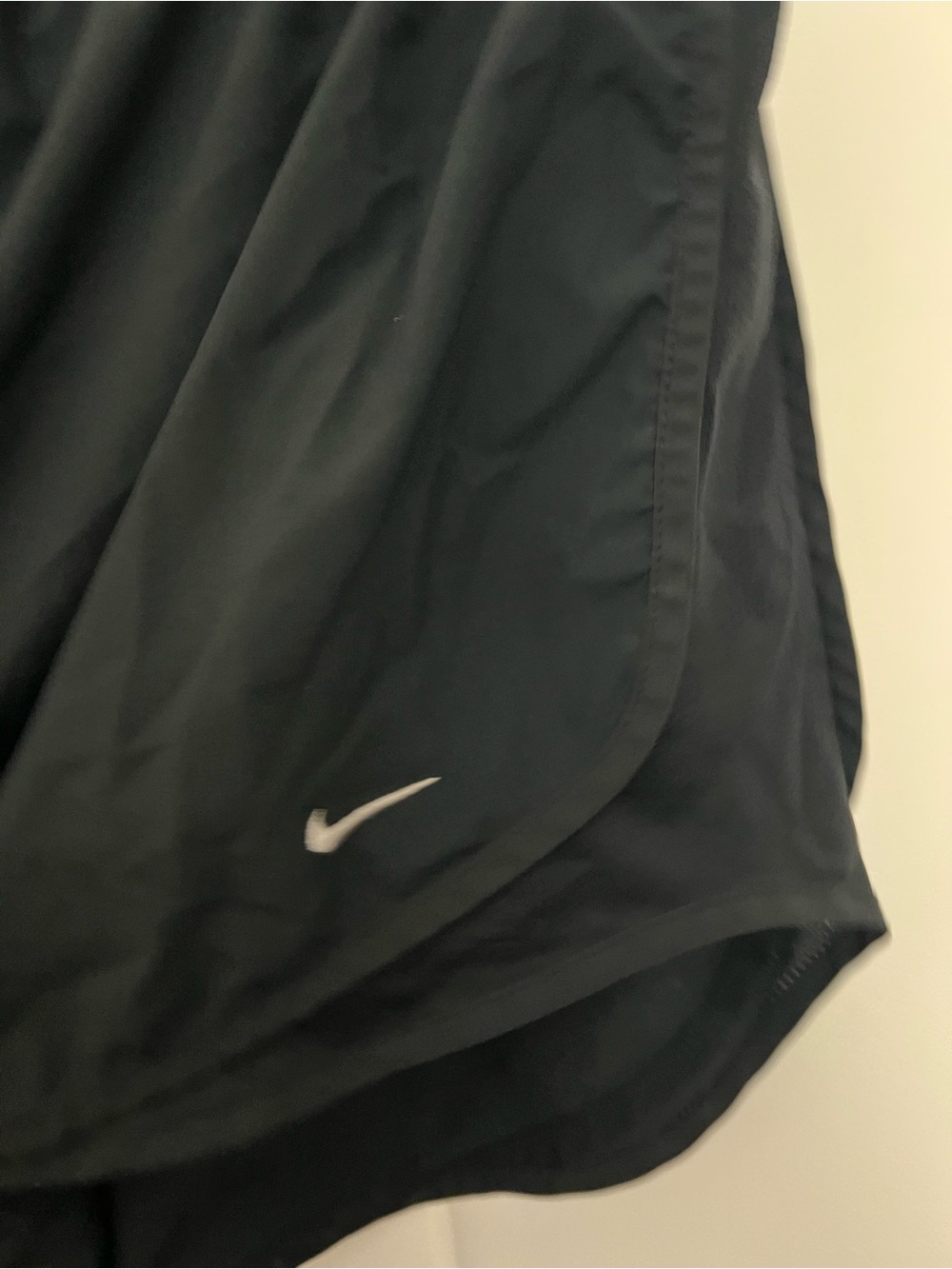 Nike Tempo Running Shorts Black Workout Athletic Womens Y2K Medium - Picture 4 of 6